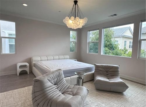 Customer photo review of Modern Glass Cluster Bubble Chandelier Light