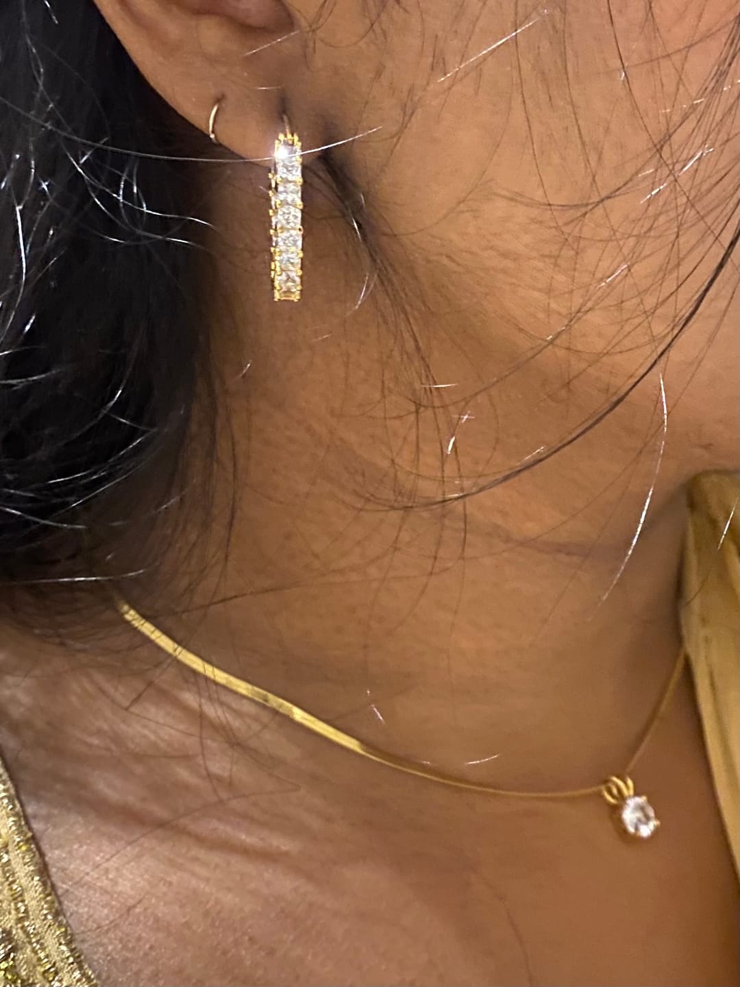 Customer photo review of Cristallo Ohrringe | 18K vergoldet