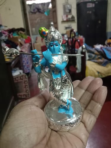 Customer photo review of Standing Krishna 4"