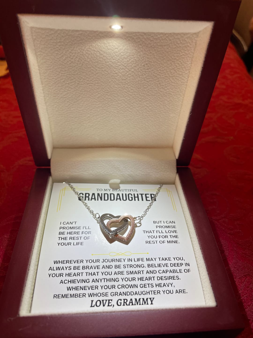 Customer photo review of To My Granddaughter - Personalized Beautiful Gift Set - SS117GM