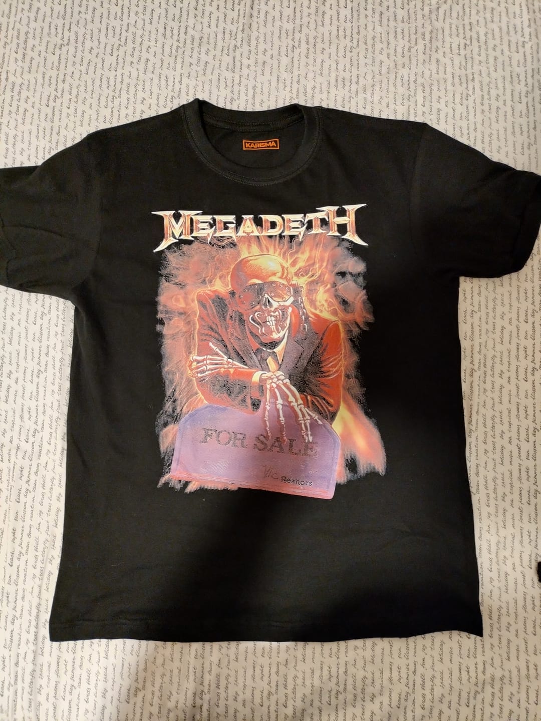 Customer photo review of Camiseta Algodon MegaDeth For Sale