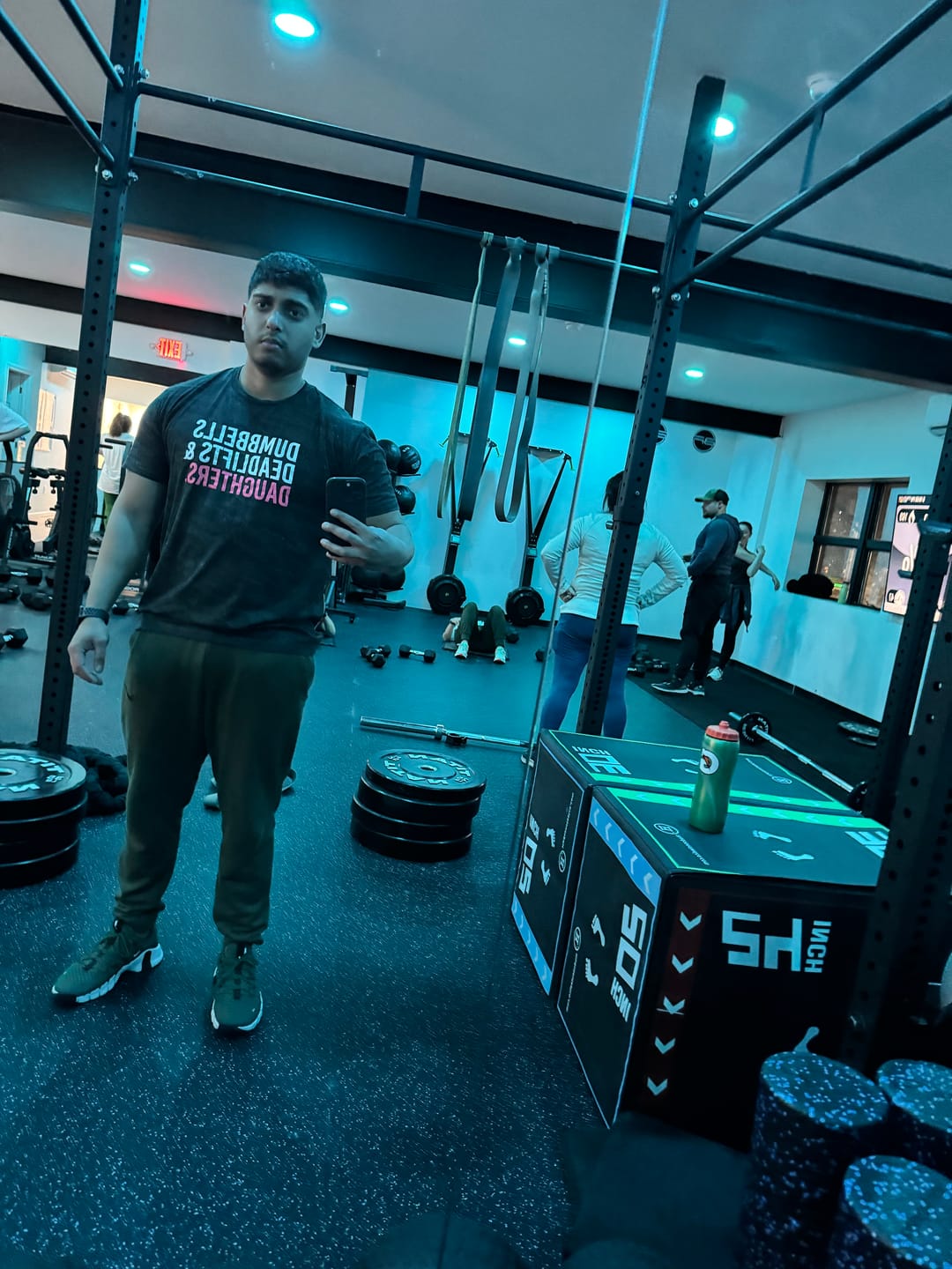 Customer photo review of Dumbbells Deadlifts & Daughters Shirt