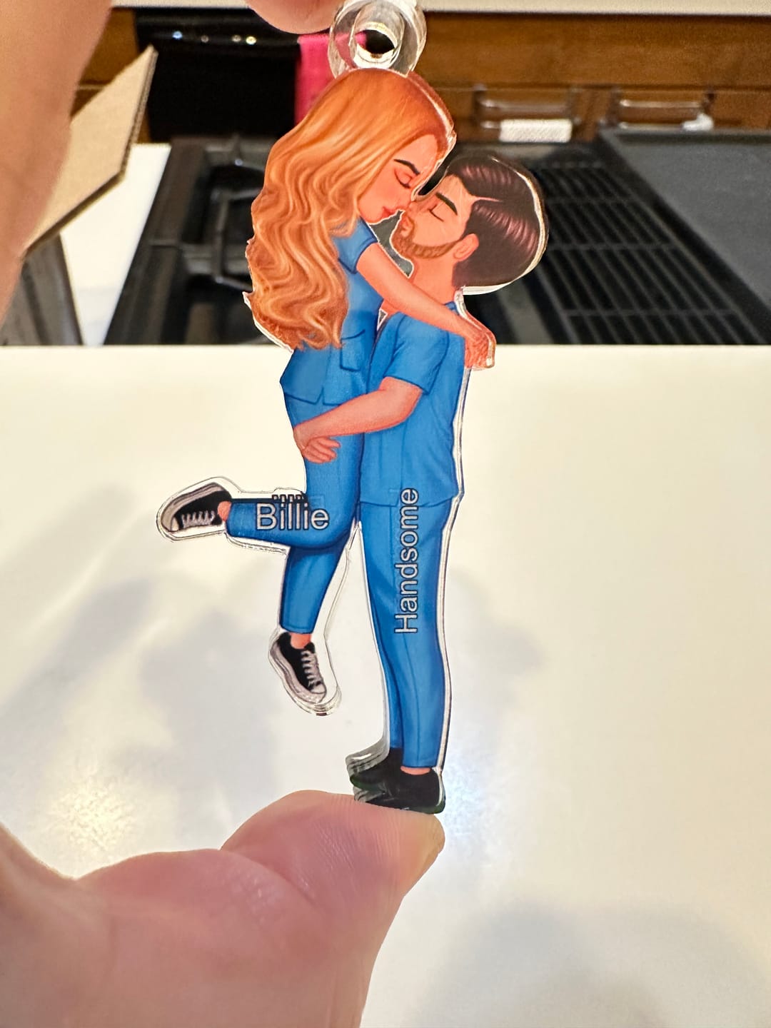 Customer photo review of Personalized Ornament, Couple Portrait, Firefighter, Nurse, Police Officer, Teacher, Gifts by Occupation