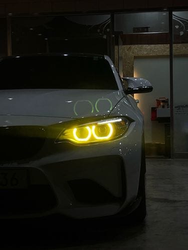 Customer photo review of EuroLuxe BMW F22/F87 2 Series/M2 CSL Yellow/RGB Headlight DRL Module Upgrade | 2014 - 2020