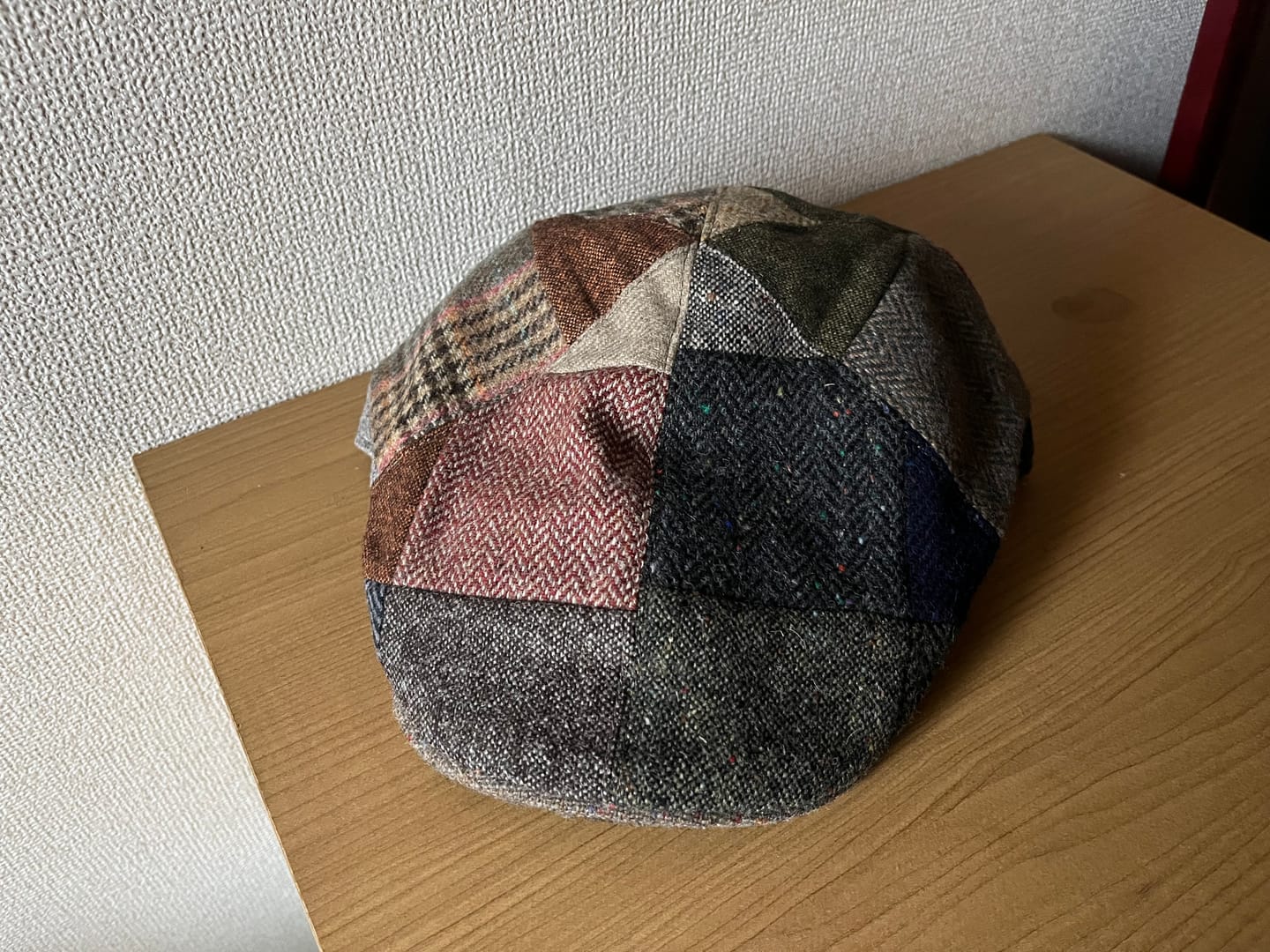 Customer photo review of Erin Cap Patchwork Tweed