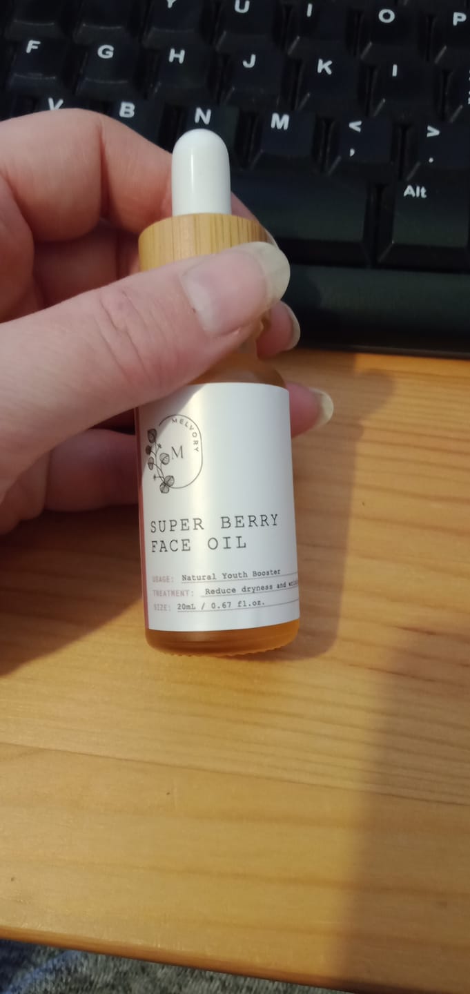 Customer photo review of Super Berry Face Oil