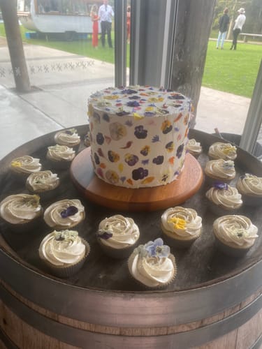 Customer photo review of The Prettiest Pressed Flowers - Freeze Dried, Organically Grown & Edible