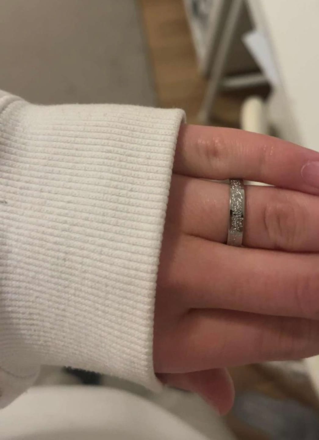 Customer photo review of "Gewiss, mit der Erschwernis, kommt die Erleichterung" Ring