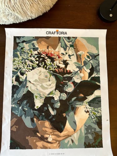 Customer photo review of Custom Paint By Numbers Kit