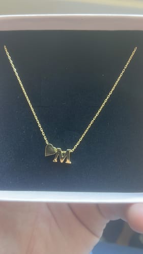 Customer photo review of Herz Buchstabenkette