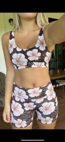 Customer photo review of Sports Bra - Brown Wild Thing