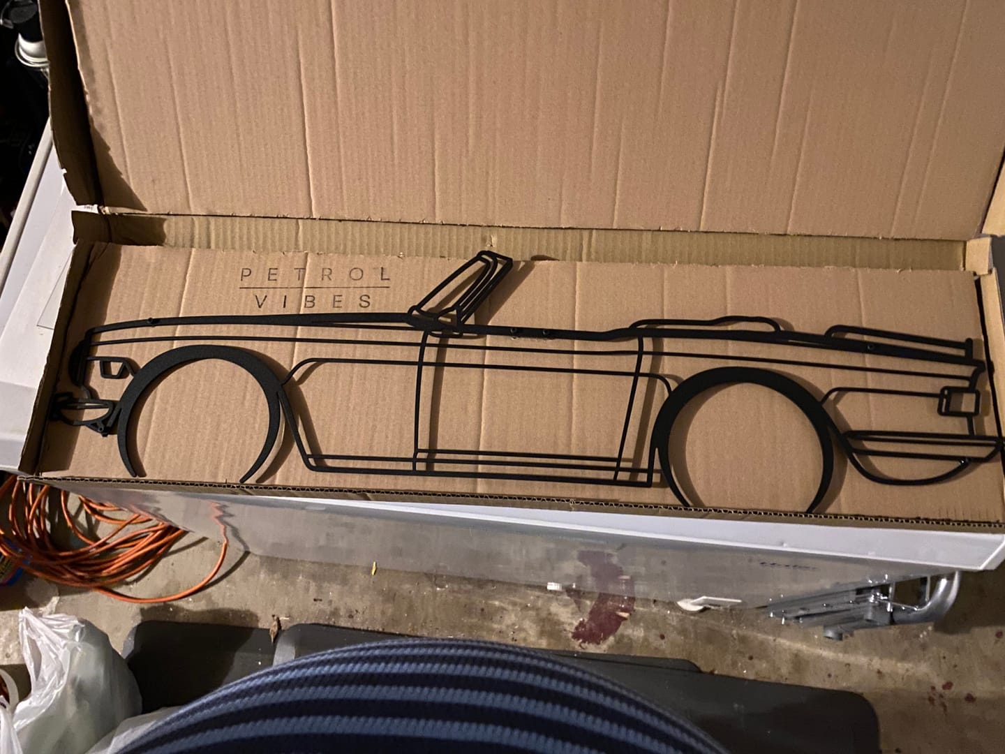 Customer photo review of TR6 1974 Detailed Silhouette Metal Wall Art