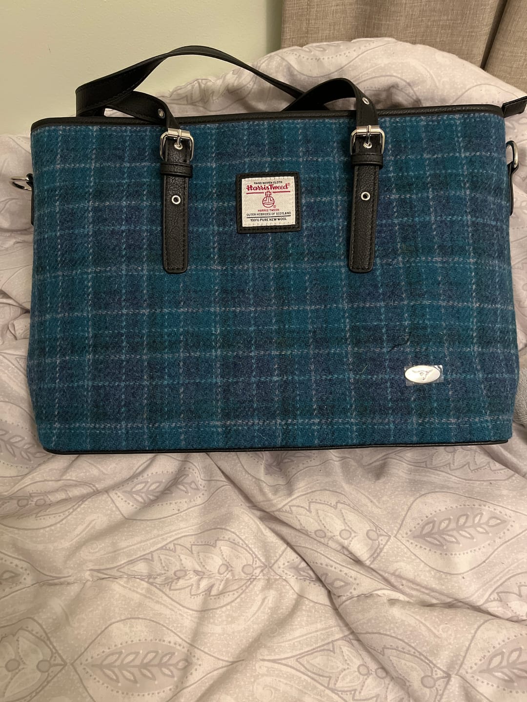 Customer photo review of Women's Harris Tweed Zip Wallet with Card Section