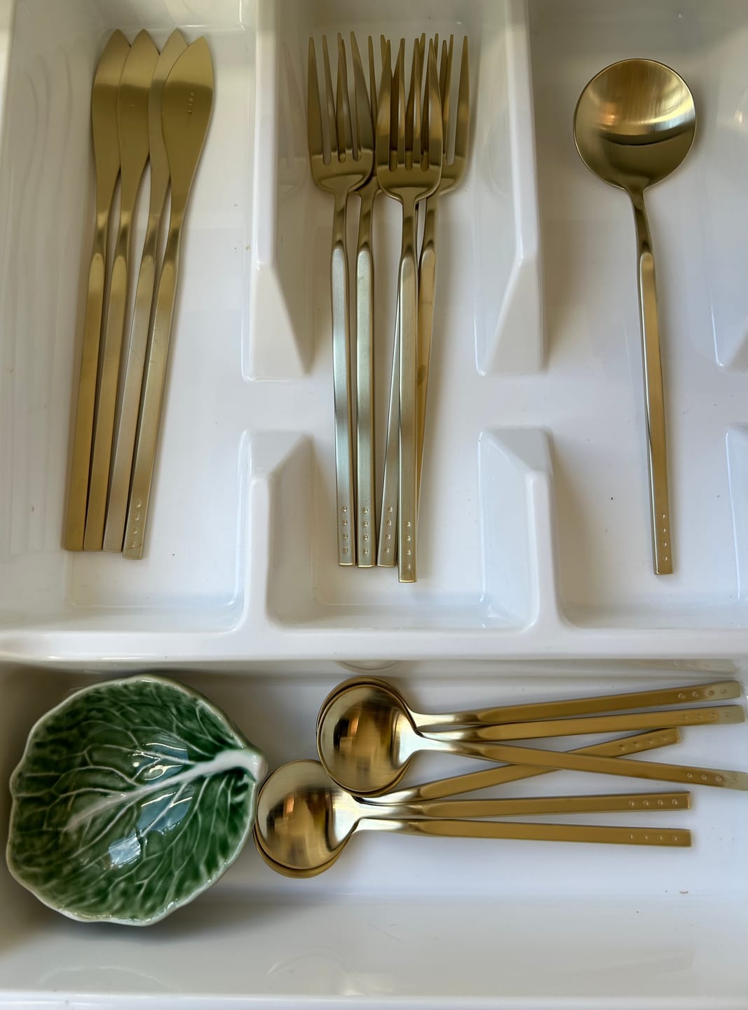 Customer photo review of Champagne Gold — 24pc Cutlery Set