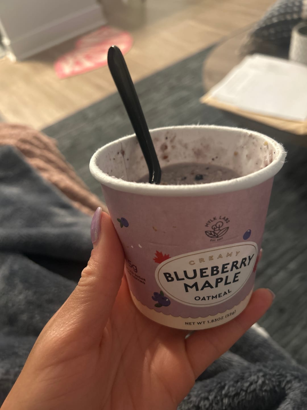 Customer photo review of Blueberry Maple Oatmeal