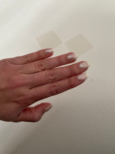 Customer photo review of Mini Glazed Donut Press On Nails (24PC)