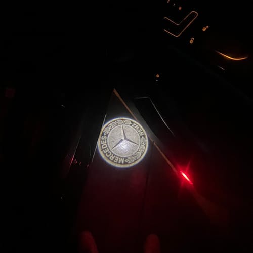 Customer photo review of EuroLuxe Mercedes Benz LED Car Door Welcome Logo Shadow Lights