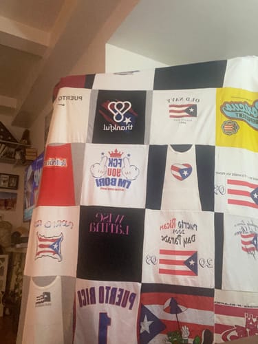 Customer photo review of Classic T-Shirt Blanket