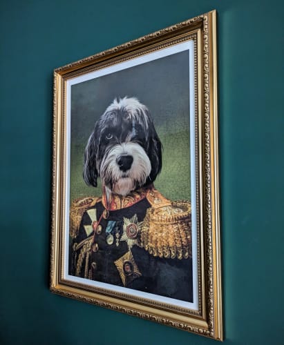 Customer photo review of The General - Custom Vintage Pet Portrait