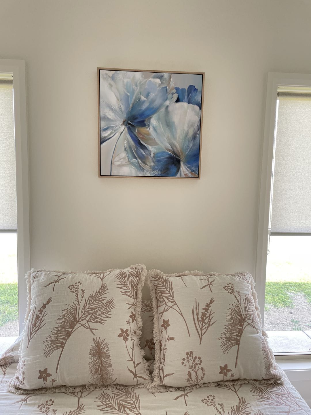 Customer photo review of SET OF 3, IMPRESSIONISM FLOWER PAINTING, HAND-PAINTED CANVAS