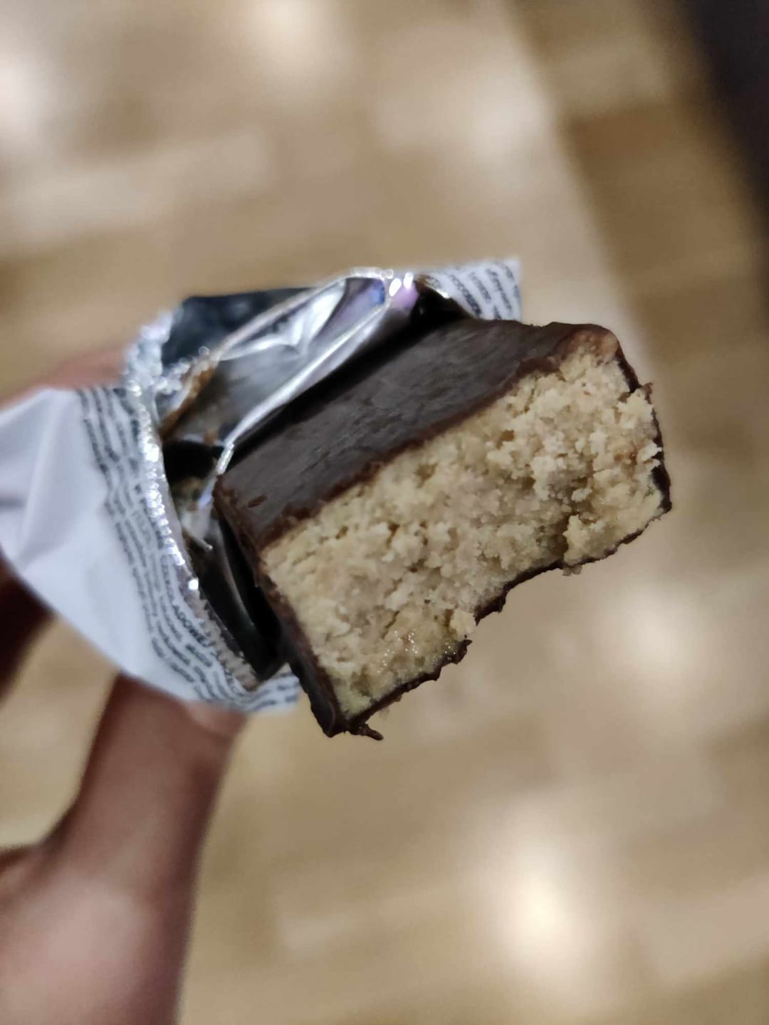 Customer photo review of BATON PROTEINOWY W POLEWIE CZEKOLADOWEJ "HAZELNUT + CHOCO" 10 X 45G