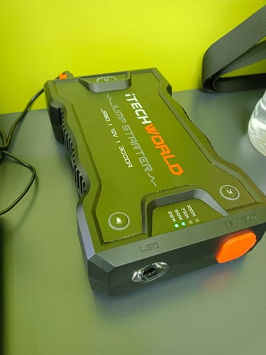 Customer photo review of JS80 3000 amp Portable Jump Starter Backup Power Bank With Heavy Duty Case