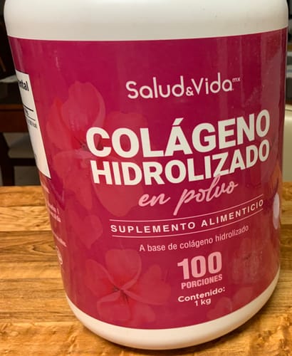 Customer photo review of Péptidos de Colágeno Hidrolizado en Polvo Tipo 1 y 3 - 1 Kilogramo