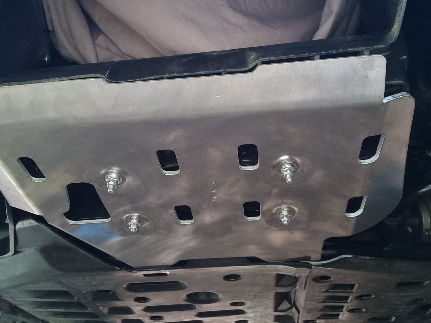 Customer photo review of Aluminum Footwell Skid Plates for Yamaha Grizzly 550/700