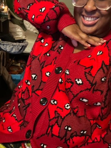 Customer photo review of Demons Cardigan