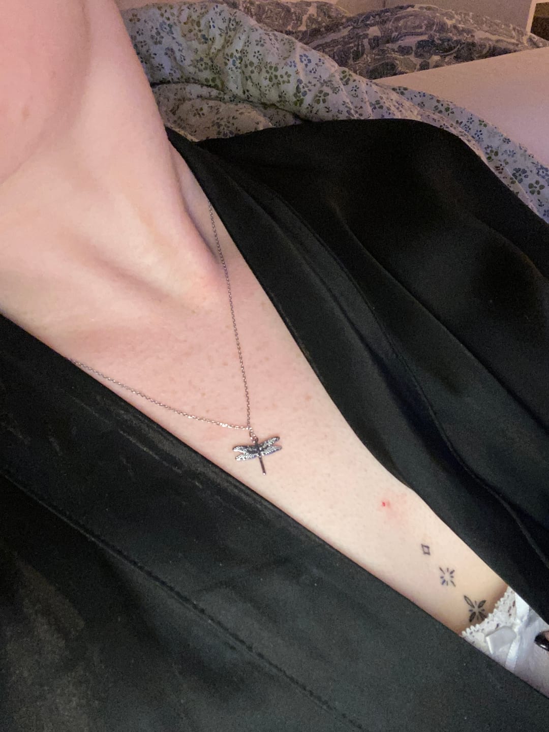 Customer photo review of Dragonfly Necklace