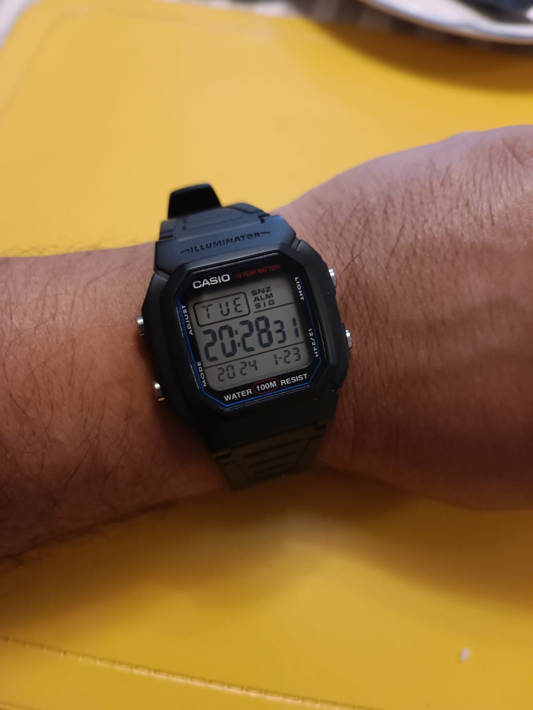 Customer photo review of Reloj Casio Vintage W-800H-1AVDF Líneas Azules