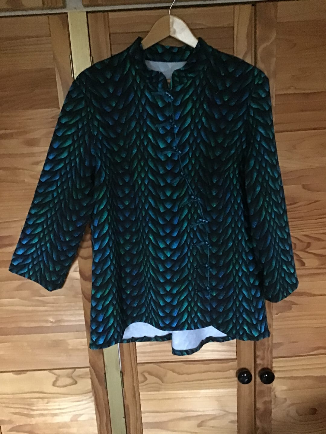 Customer photo review of Dragon Scales French Terry Fabric