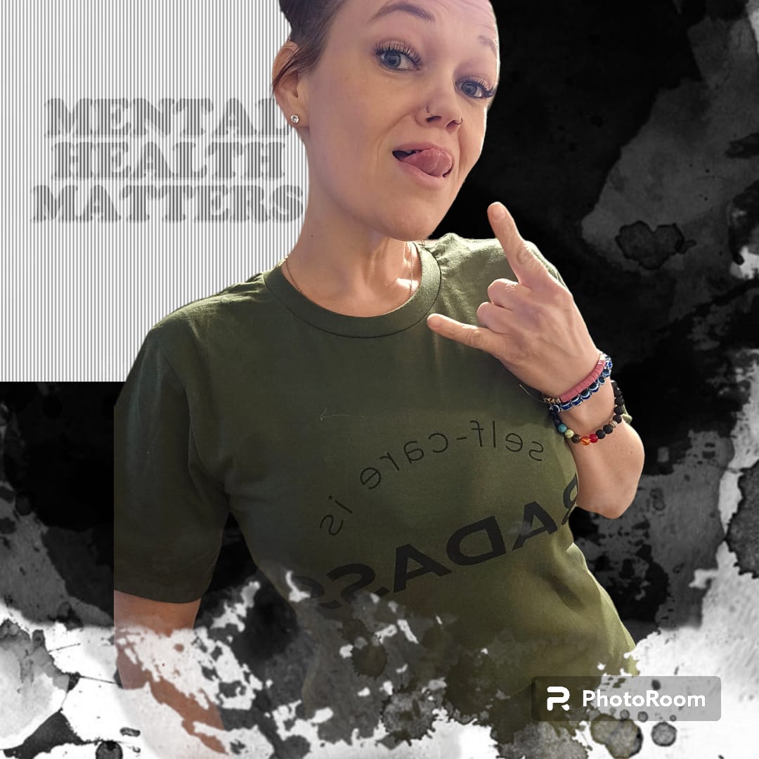 Customer photo review of Self-Care Is Badass T-Shirt