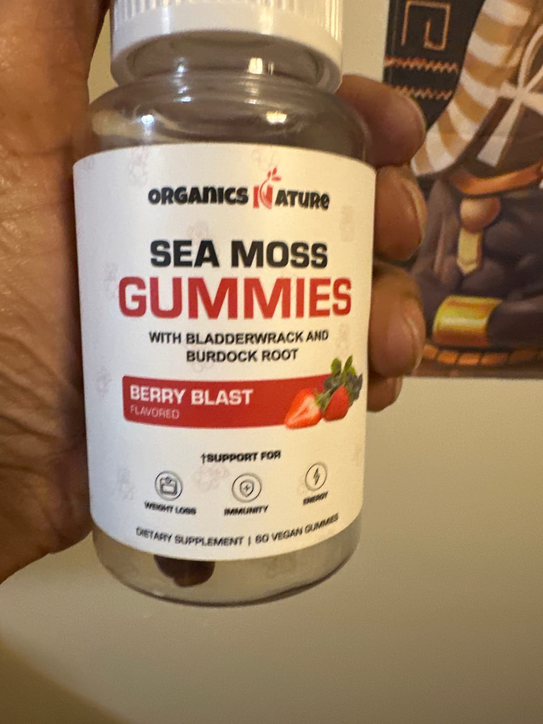 Customer photo review of Irish Sea Moss Gummies With Bladderwrack & Burdock