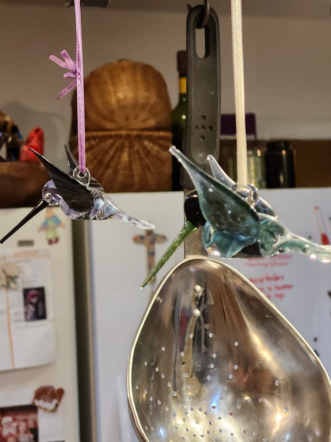 Customer photo review of Aqua Glass Hummingbird with Infused Ash