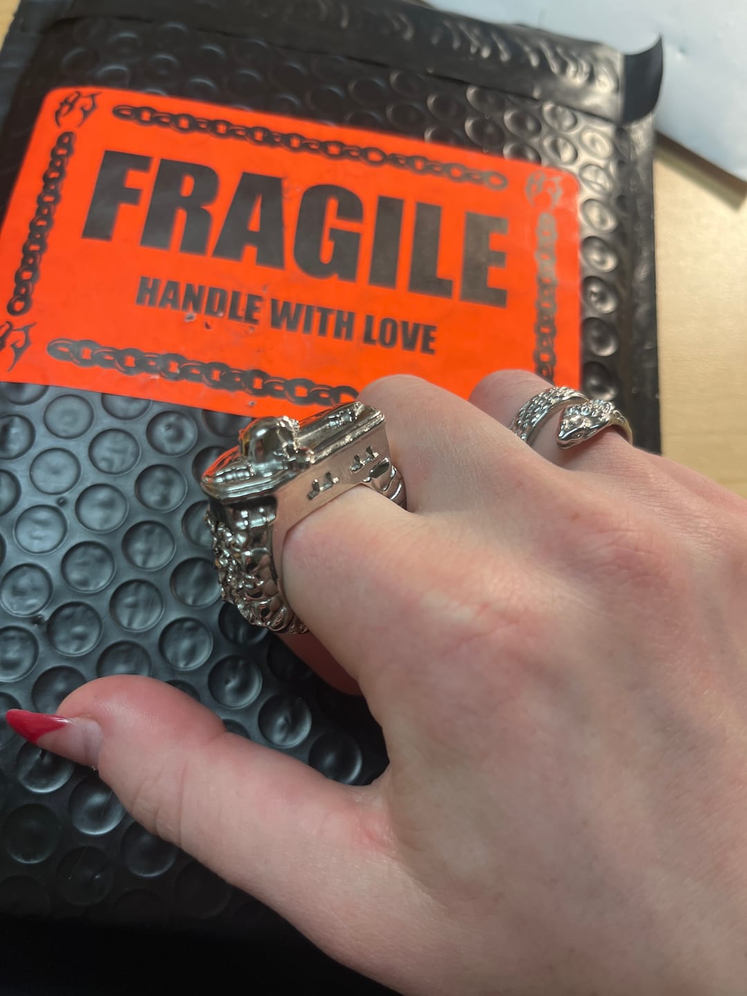 Customer photo review of DYT COFFIN RING