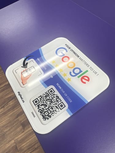 Customer photo review of Google Reviews - Plate