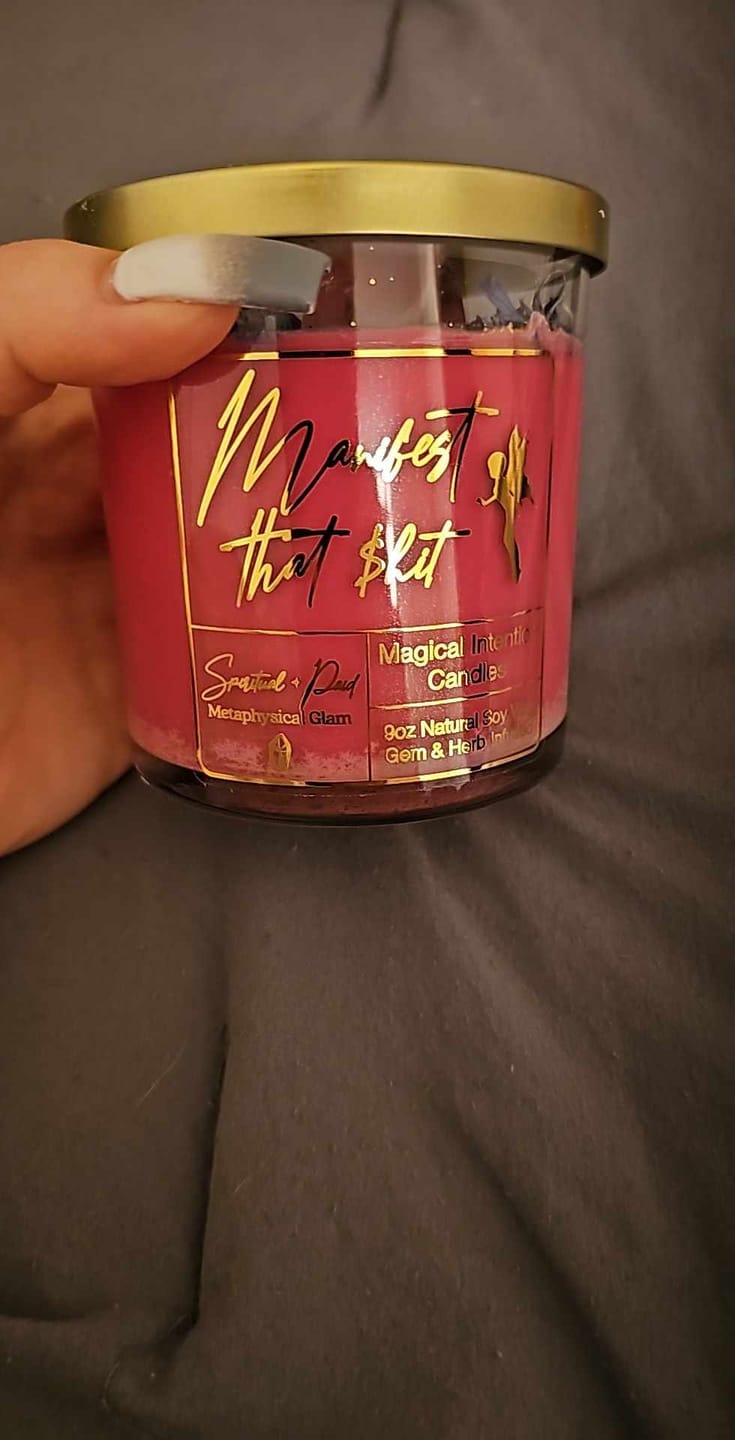 Customer photo review of Manifest that shit  Magical Candle