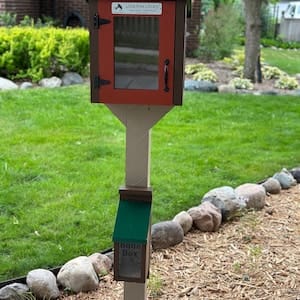 Customer photo review of Mini Shed Little Free Library