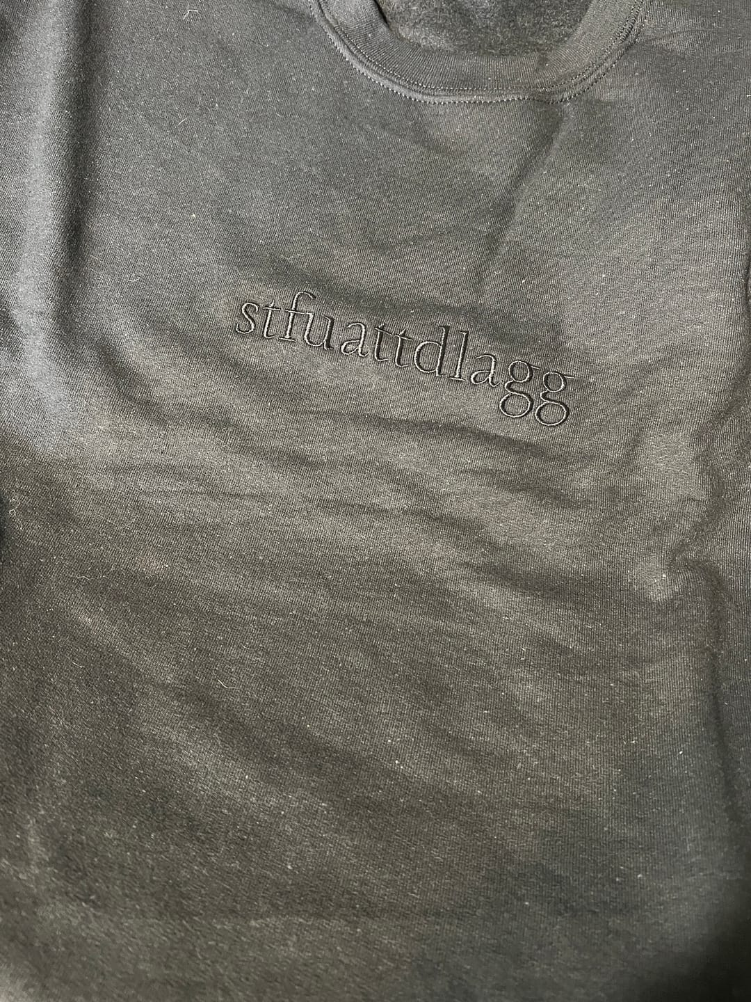 Customer photo review of STFUATTDLAGG embroidered sweatshirt