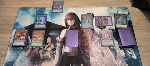 Customer photo review of Custom Playmat With Clear Card Zones
