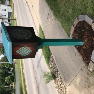 Customer photo review of Library Post with Topper Kit