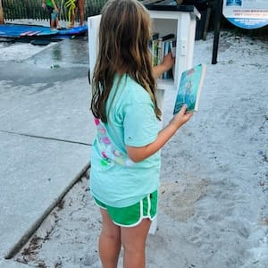 Customer photo review of Mini Shed Little Free Library