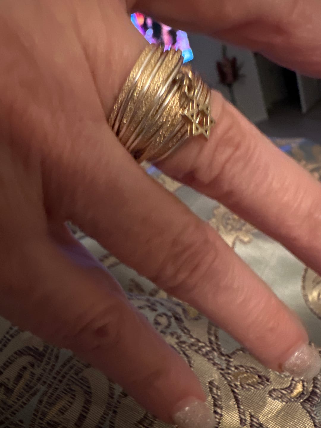Customer photo review of Spirali Star of David Ring