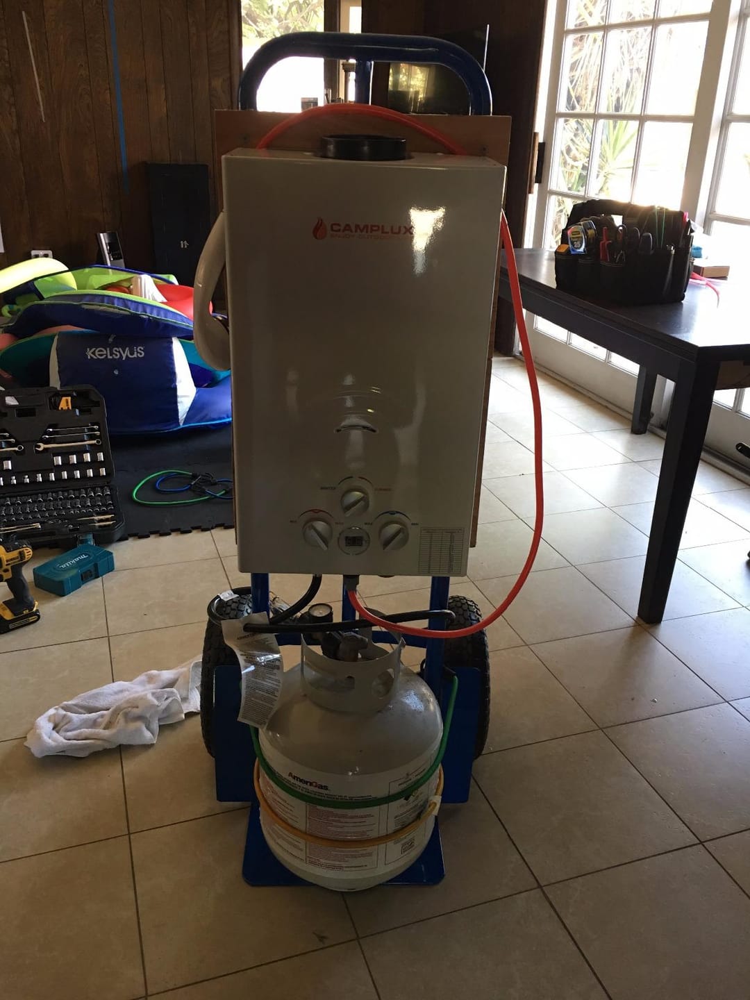 Customer photo review of Camplux 16L Outdoor 4.22 GPM Propane Gas Tankless Water Heater