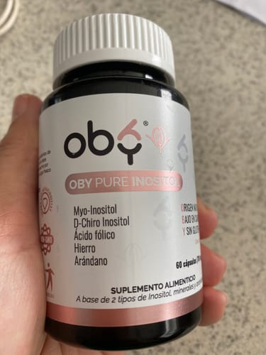 Customer photo review of OBY Pure Inositol | Myo Inositol y D-Chiro Inositol, Ácido Fólico, Hierro y Extracto Arándano