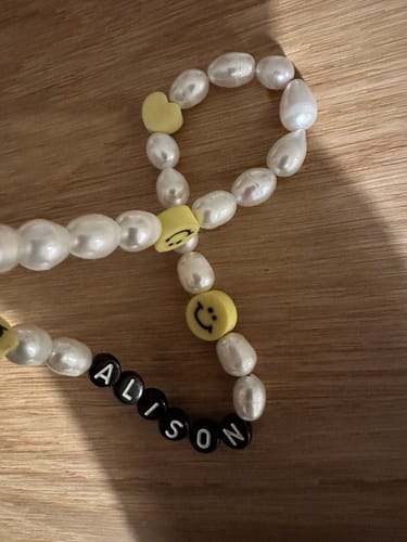 Customer photo review of Pearl Drop Phone Charm