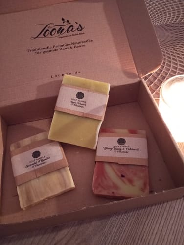 Customer photo review of Loona's Haarseife-Set mit Sisalsäckchen (Finde deine Haarseife)