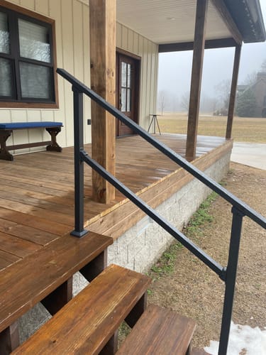 Customer photo review of Stair Handrail Kit