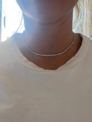 Customer photo review of שרשרת טניס כסף 925